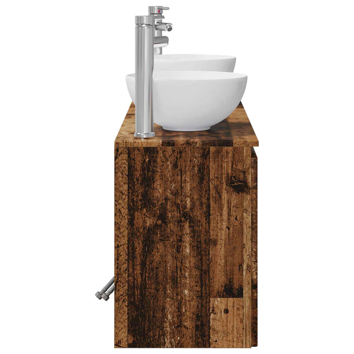 Set dulap baie 3 buc. Lemn vechi 49,5 x 41 x 64,5 cm WALTI