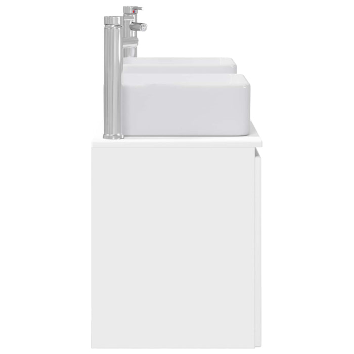 Set dulap baie 3 buc. Alb 49,5 x 41 x 63 cm Lemn prelucrat WALTI
