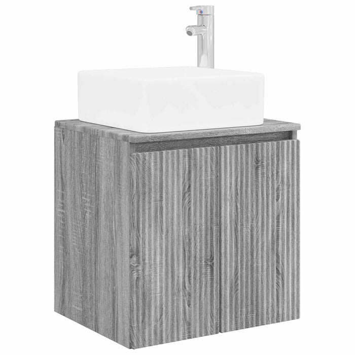 Set dulap baie 3 buc. Sonoma gri 49,5 x 41 x 63 cm WALTI