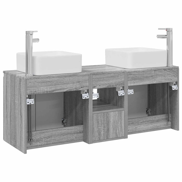 Set dulap baie 3 buc. Sonoma gri 49,5 x 41 x 63 cm WALTI