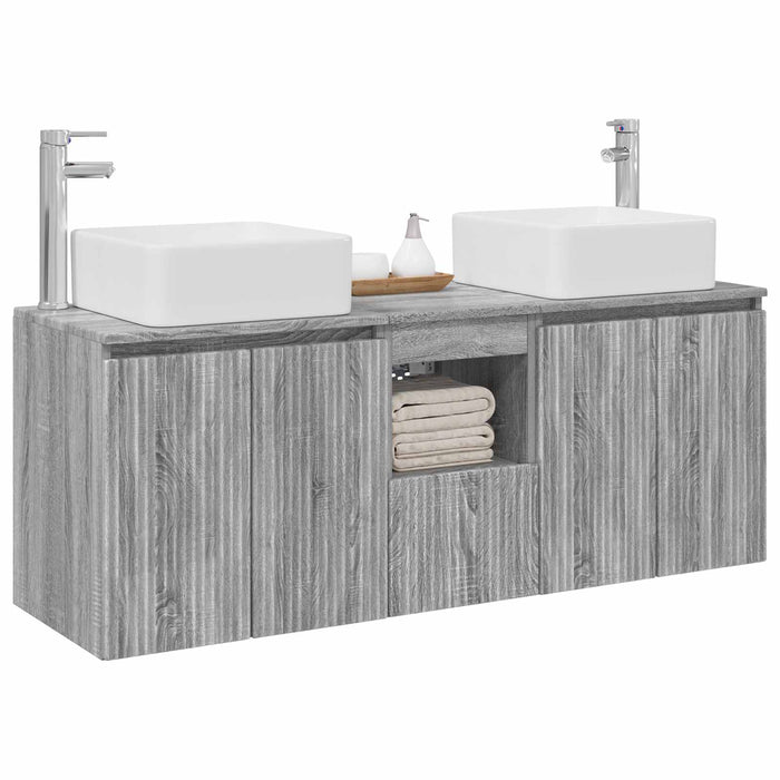Set dulap baie 3 buc. Sonoma gri 49,5 x 41 x 63 cm WALTI