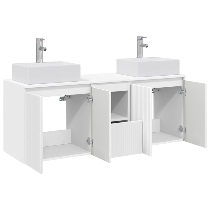 Set dulap baie 3 buc. Alb 49,5 x 41 x 62,5 cm Lemn prelucrat WALTI