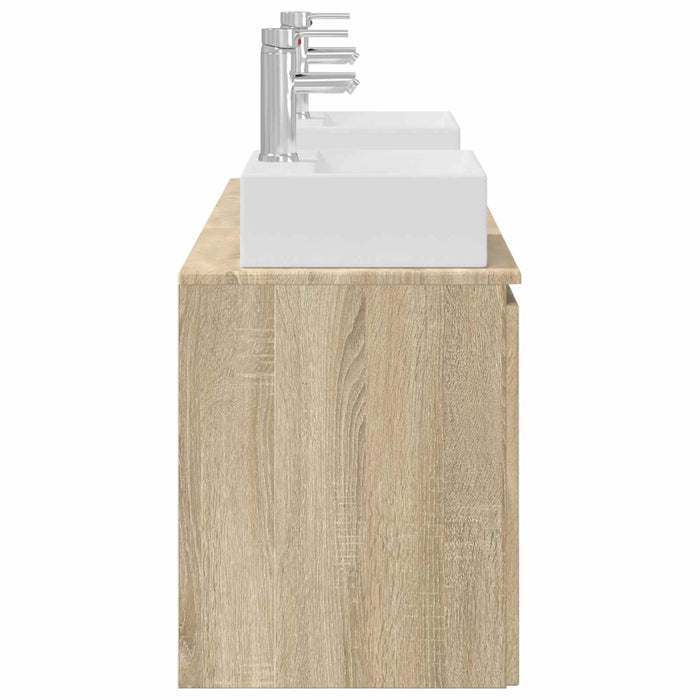 Set dulap baie 3 buc. Stejar Sonoma 49,5 x 41 x 62,5 cm WALTI