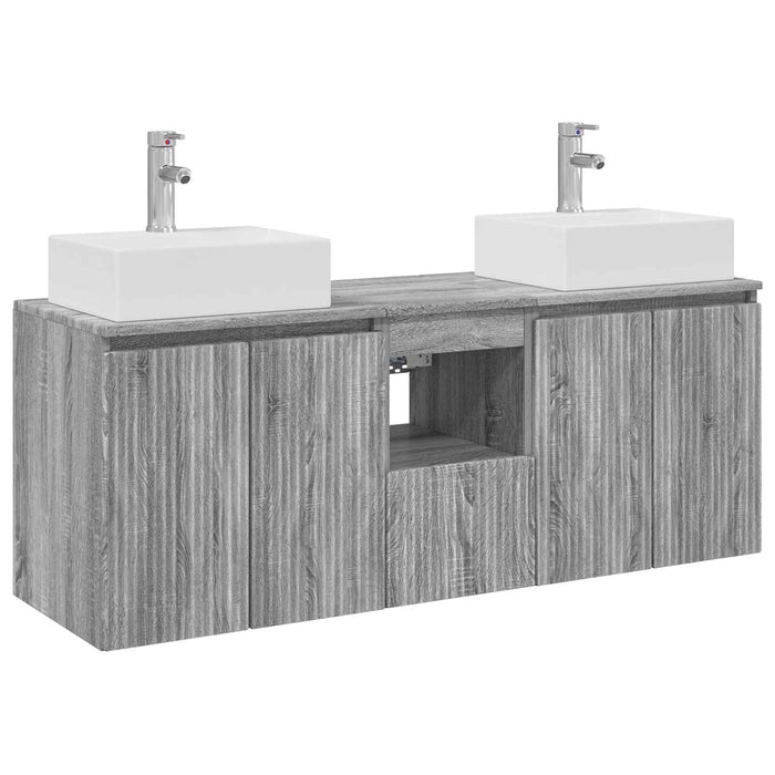Set dulap baie 3 buc. Sonoma gri 49,5 x 41 x 62,5 cm WALTI