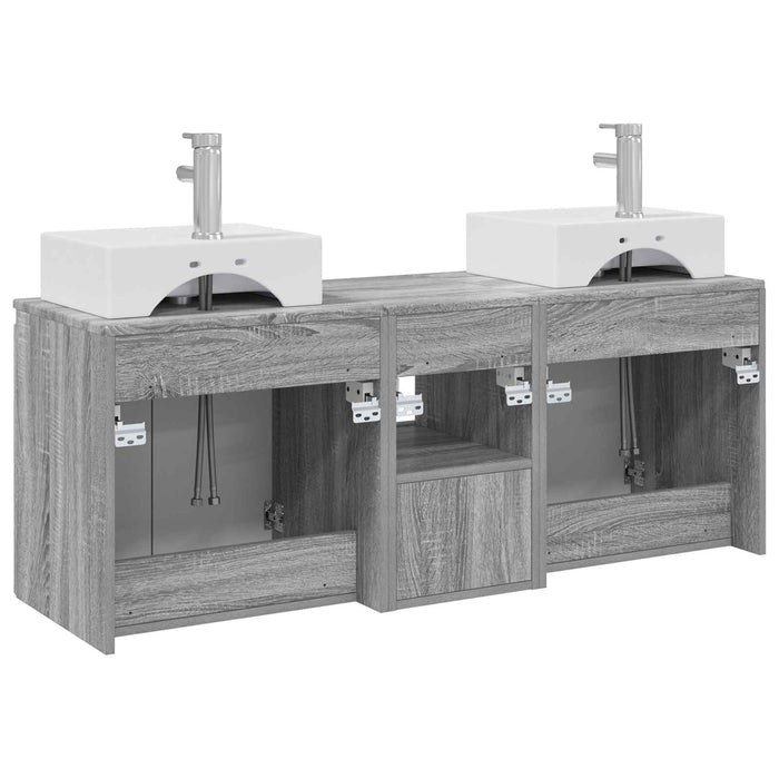 Set dulap baie 3 buc. Sonoma gri 49,5 x 41 x 62,5 cm WALTI