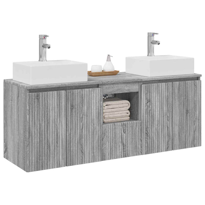 Set dulap baie 3 buc. Sonoma gri 49,5 x 41 x 62,5 cm WALTI
