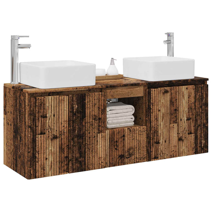 Set dulap baie 3 buc. Lemn vechi 53 x 35 x 63 cm Lemn prelucrat WALTI