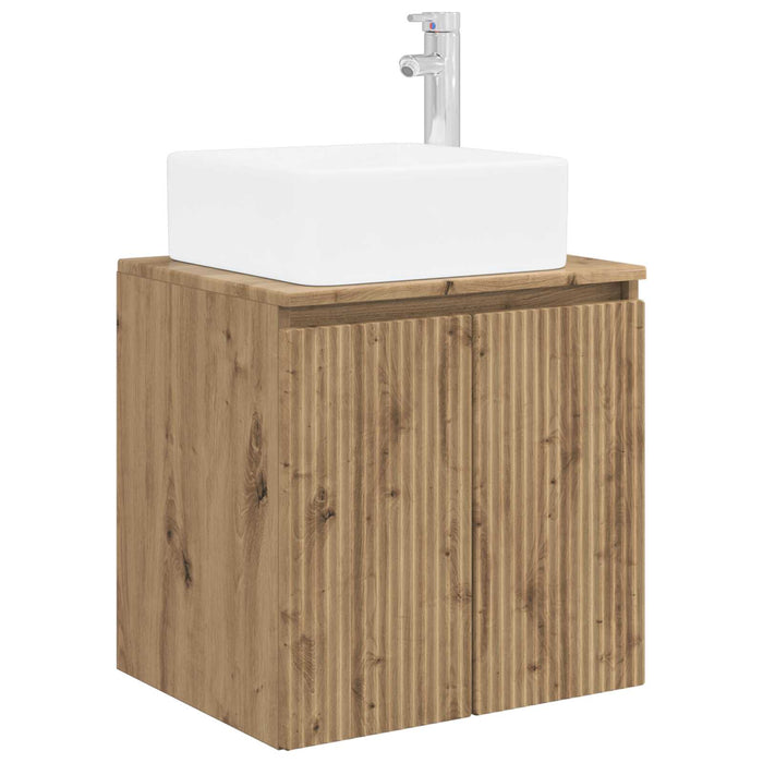 Set dulap baie 3 buc. Stejar Artizanal 53 x 35 x 63 cm WALTI