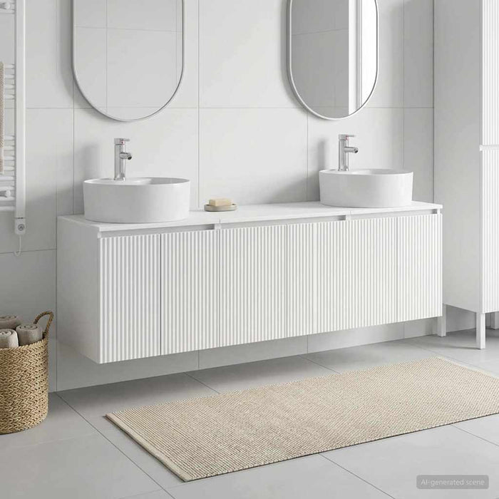 Set dulap baie 3 buc. Alb 49,5 x 44,5 x 65 cm Lemn prelucrat WALTI