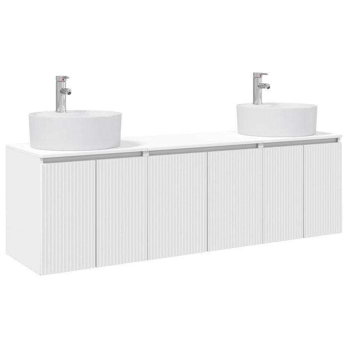 Set dulap baie 3 buc. Alb 49,5 x 44,5 x 65 cm Lemn prelucrat WALTI