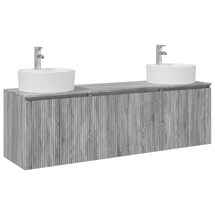 Set dulap baie 3 buc. Sonoma gri 49,5 x 44,5 x 65 cm WALTI