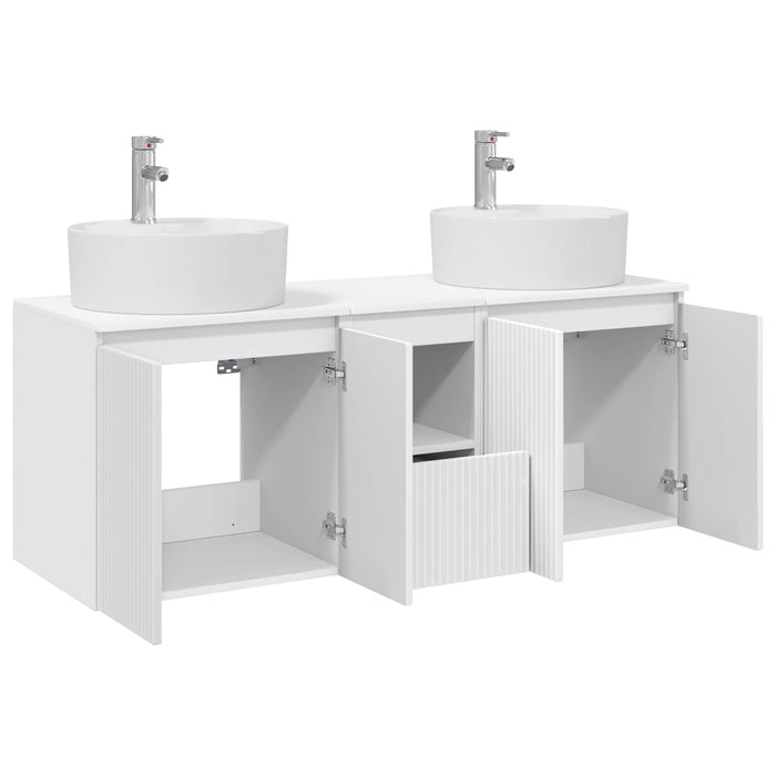 Set dulap baie 3 buc. Alb 49,5 x 44,5 x 65 cm Lemn prelucrat WALTI