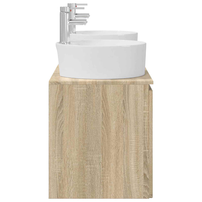 Set dulap baie 3 buc. Stejar Sonoma 49,5 x 44,5 x 65 cm WALTI