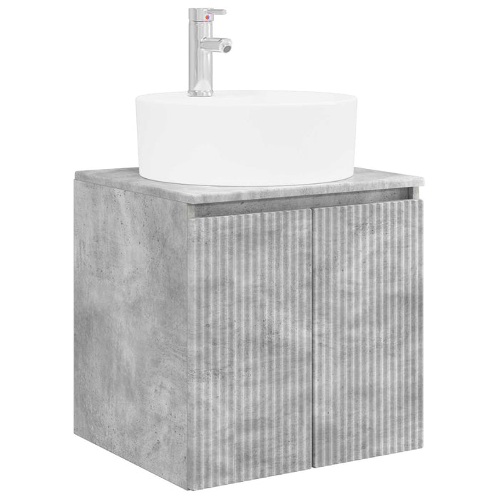 Set dulap baie 3 buc. Gri Beton 49,5 x 44,5 x 65 cm WALTI