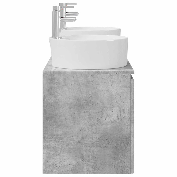 Set dulap baie 3 buc. Gri Beton 49,5 x 44,5 x 65 cm WALTI