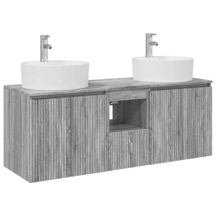 Set dulap baie 3 buc. Sonoma gri 49,5 x 44,5 x 65 cm WALTI