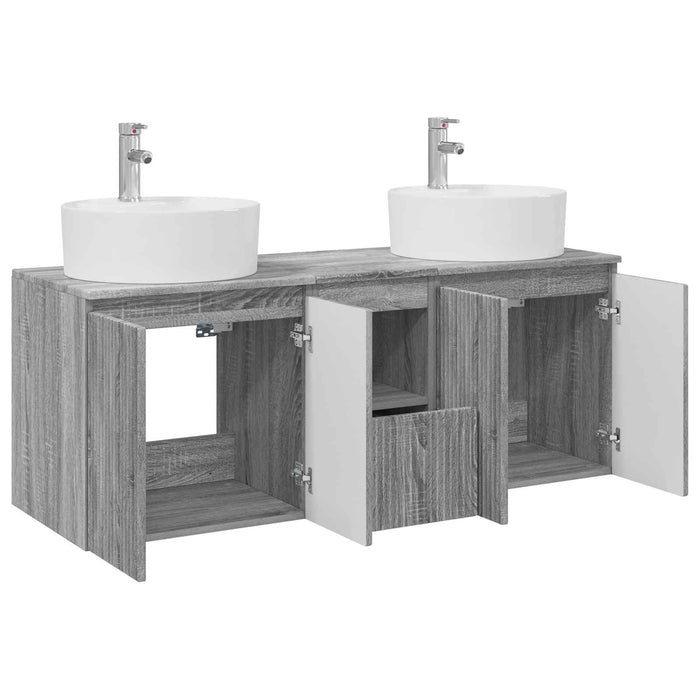 Set dulap baie 3 buc. Sonoma gri 49,5 x 44,5 x 65 cm WALTI