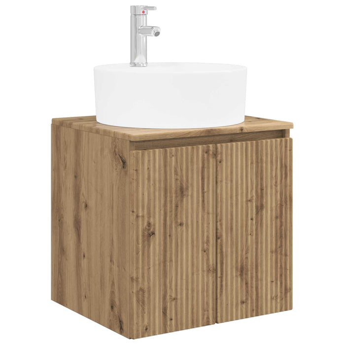 Set dulap baie 3 buc. Stejar Artizanal 49,5 x 44,5 x 65 cm WALTI