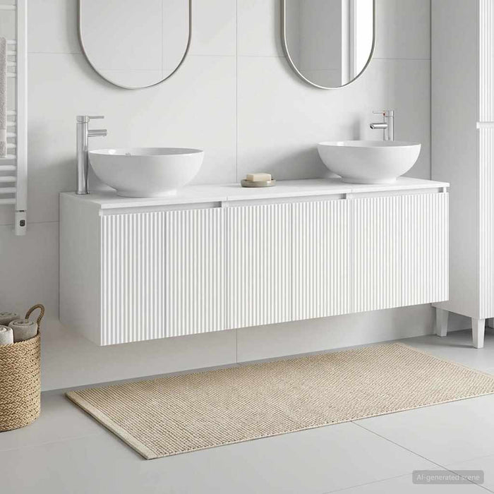 Set dulap baie 3 buc. Alb 49,5 x 44,5 x 65 cm Lemn prelucrat WALTI