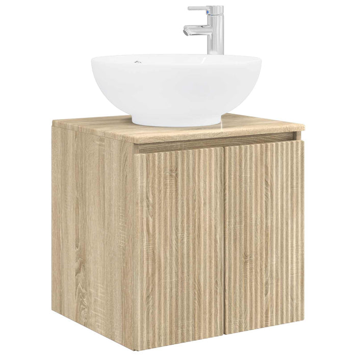 Set dulap baie 3 buc. Stejar Sonoma 49,5 x 44,5 x 65 cm WALTI