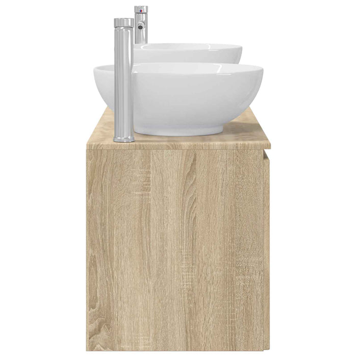 Set dulap baie 3 buc. Stejar Sonoma 49,5 x 44,5 x 65 cm WALTI