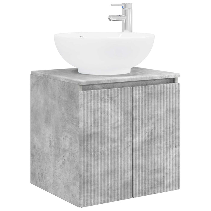 Set dulap baie 3 buc. Gri Beton 49,5 x 44,5 x 65 cm WALTI