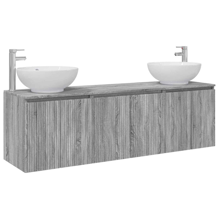 Set dulap baie 3 buc. Sonoma gri 49,5 x 44,5 x 65 cm WALTI