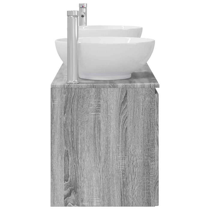 Set dulap baie 3 buc. Sonoma gri 49,5 x 44,5 x 65 cm WALTI