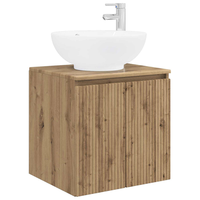 Set dulap baie 3 buc. Stejar Artizanal 49,5 x 44,5 x 65 cm WALTI