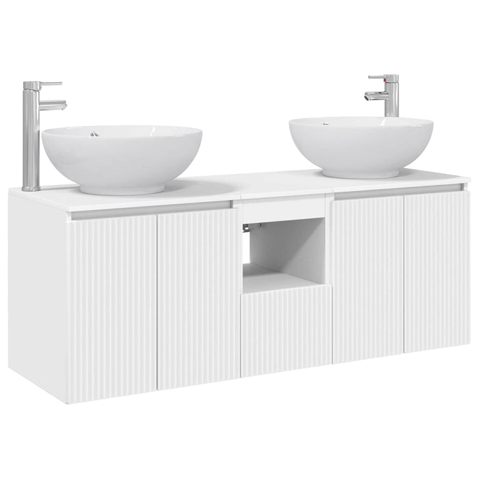 Set dulap baie 3 buc. Alb 49,5 x 44,5 x 65 cm Lemn prelucrat WALTI