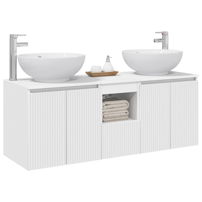 Set dulap baie 3 buc. Alb 49,5 x 44,5 x 65 cm Lemn prelucrat WALTI