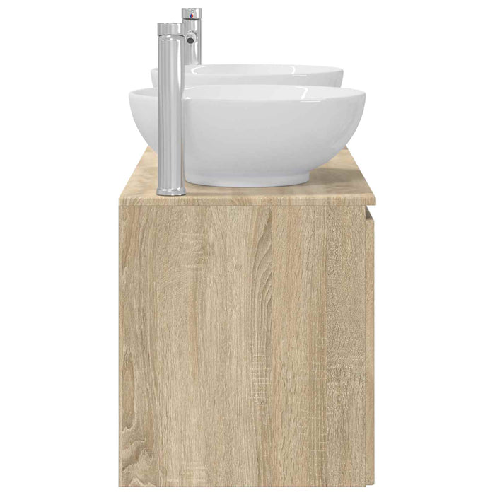 Set dulap baie 3 buc. Stejar Sonoma 49,5 x 44,5 x 65 cm WALTI