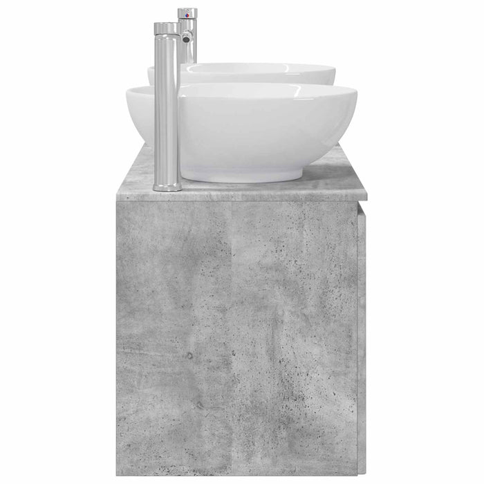 Set dulap baie 3 buc. Gri Beton 49,5 x 44,5 x 65 cm WALTI
