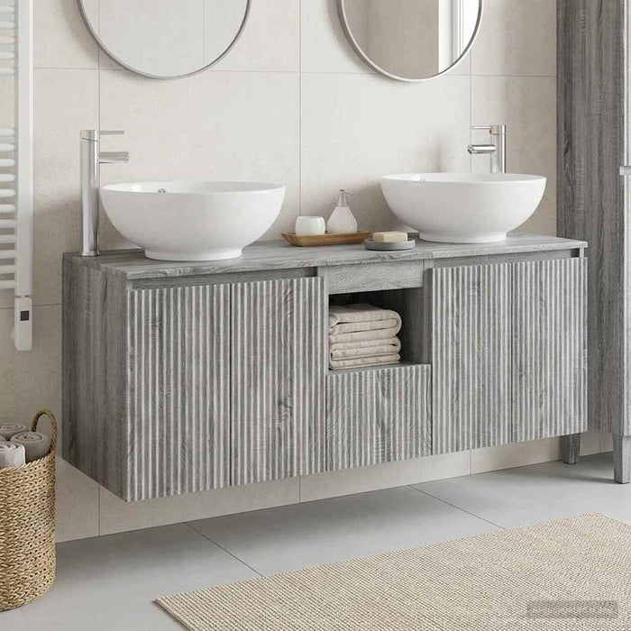 Set dulap baie 3 buc. Sonoma gri 49,5 x 44,5 x 65 cm WALTI