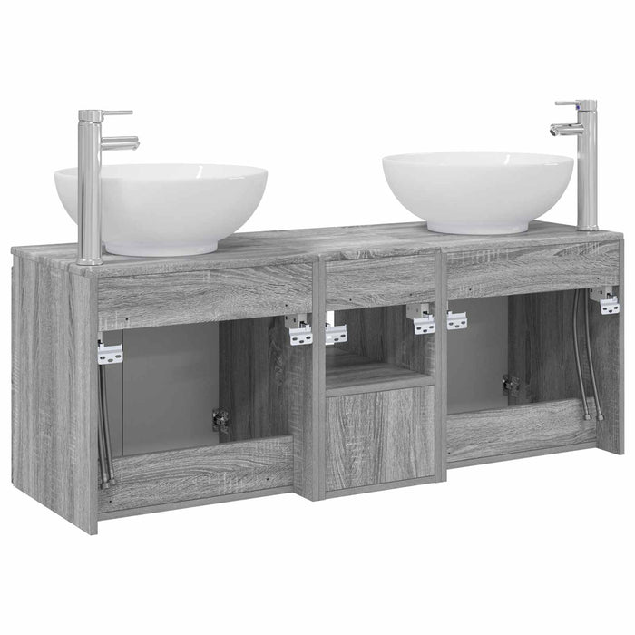 Set dulap baie 3 buc. Sonoma gri 49,5 x 44,5 x 65 cm WALTI