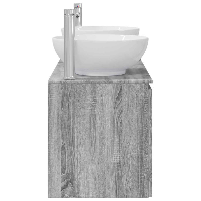 Set dulap baie 3 buc. Sonoma gri 49,5 x 44,5 x 65 cm WALTI