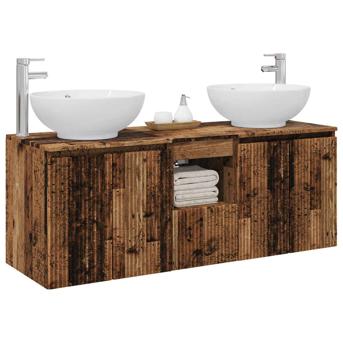 Set dulap baie 3 buc. Lemn vechi 49,5 x 44,5 x 65 cm WALTI
