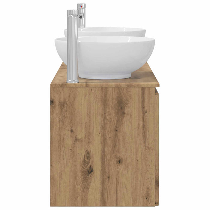 Set dulap baie 3 buc. Stejar Artizanal 49,5 x 44,5 x 65 cm WALTI