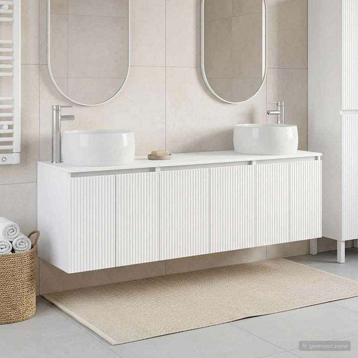Set dulap baie 3 buc. Alb 49,5 x 44,5 x 66 cm Lemn prelucrat WALTI