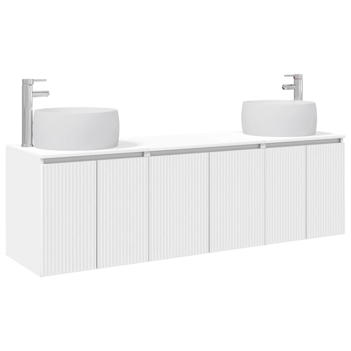 Set dulap baie 3 buc. Alb 49,5 x 44,5 x 66 cm Lemn prelucrat WALTI