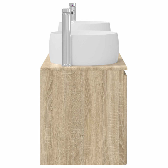 Set dulap baie 3 buc. Stejar Sonoma 49,5 x 44,5 x 66 cm WALTI