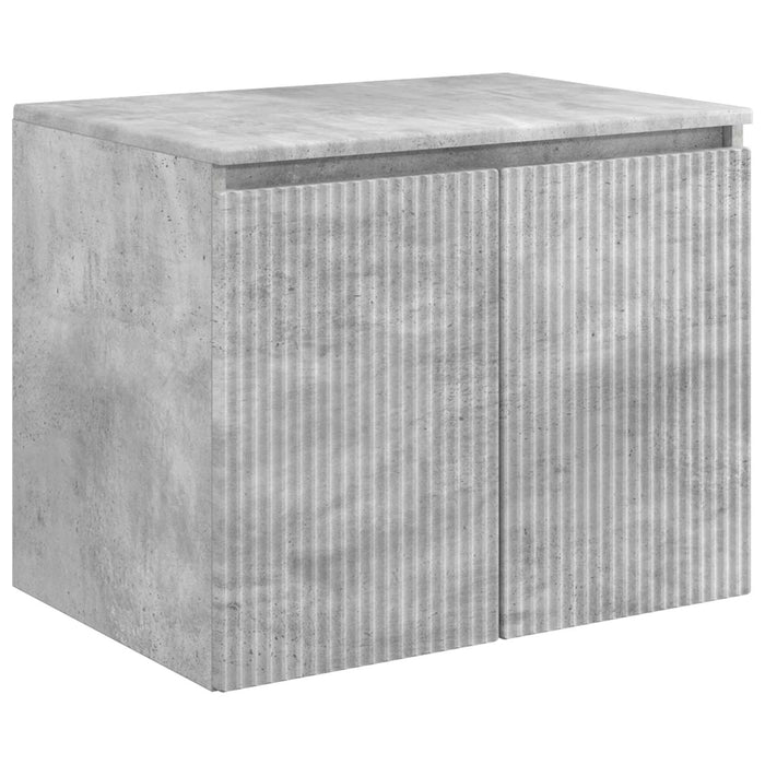 Set dulap baie 3 buc. Gri Beton 49,5 x 44,5 x 66 cm WALTI