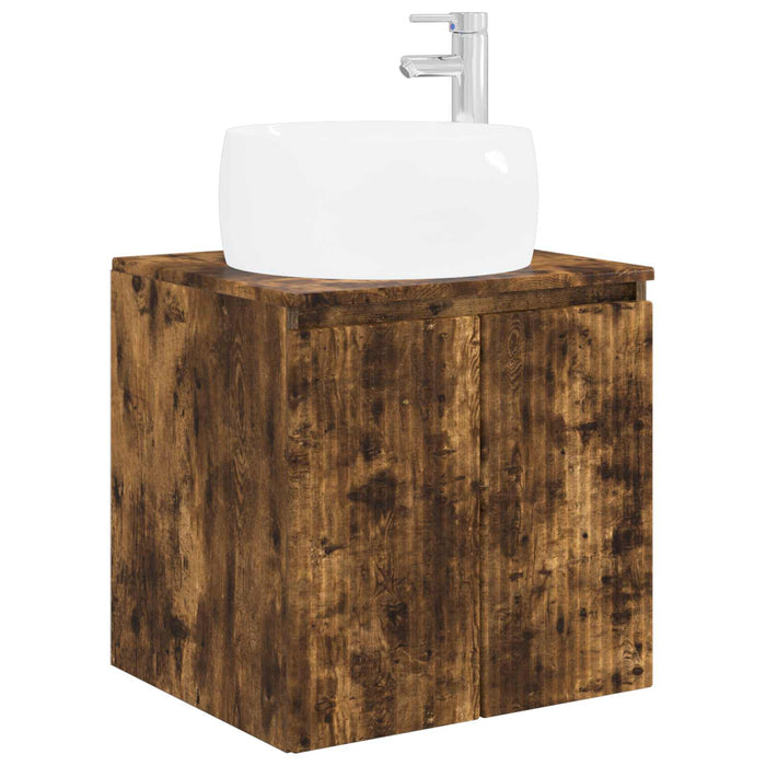 Set dulap baie 3 buc. Stejar fumuriu 49,5 x 44,5 x 66 cm WALTI