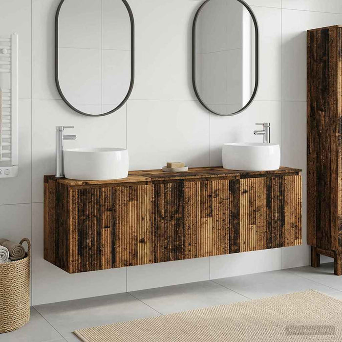 Set dulap baie 3 buc. Lemn vechi 49,5 x 44,5 x 66 cm WALTI