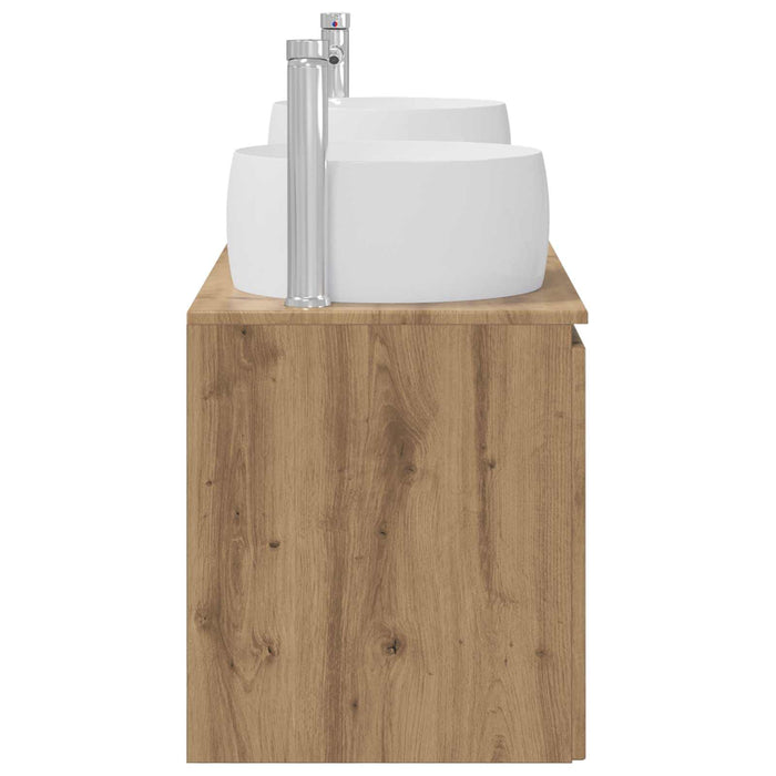 Set dulap baie 3 buc. Stejar Artizanal 49,5 x 44,5 x 66 cm WALTI