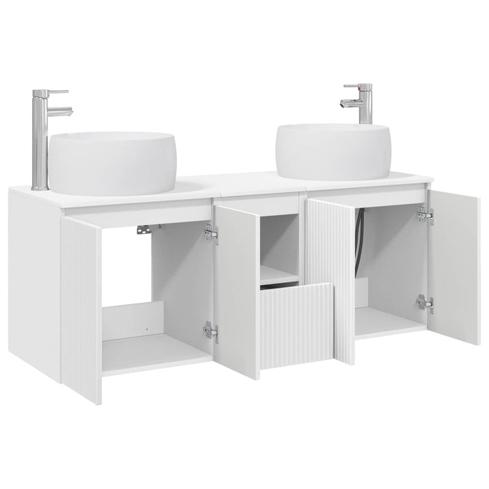 Set dulap baie 3 buc. Alb 49,5 x 44,5 x 66 cm Lemn prelucrat WALTI