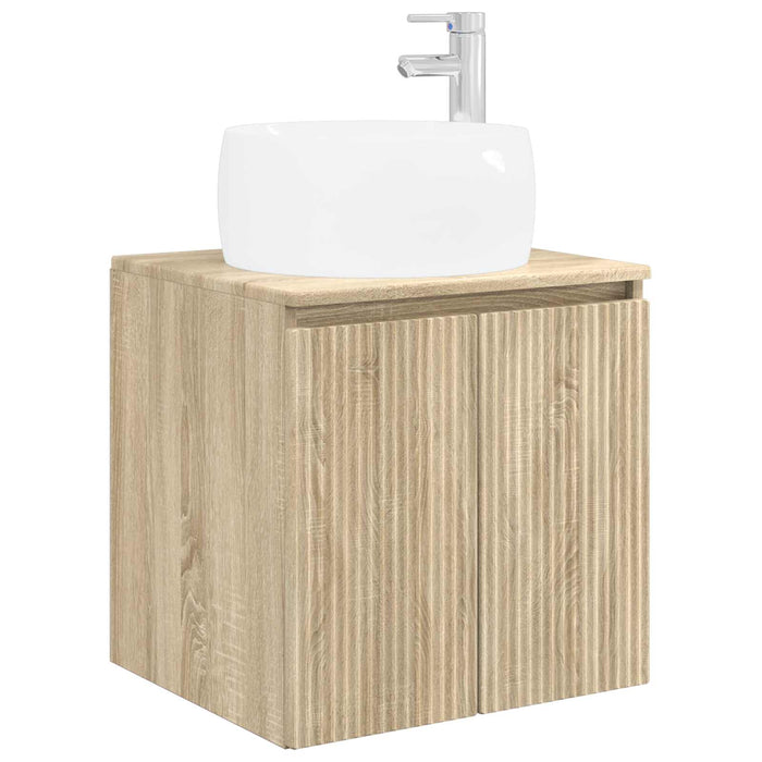 Set dulap baie 3 buc. Stejar Sonoma 49,5 x 44,5 x 66 cm WALTI
