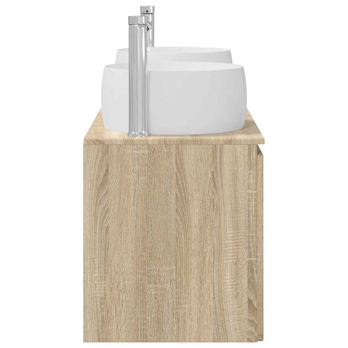 Set dulap baie 3 buc. Stejar Sonoma 49,5 x 44,5 x 66 cm WALTI