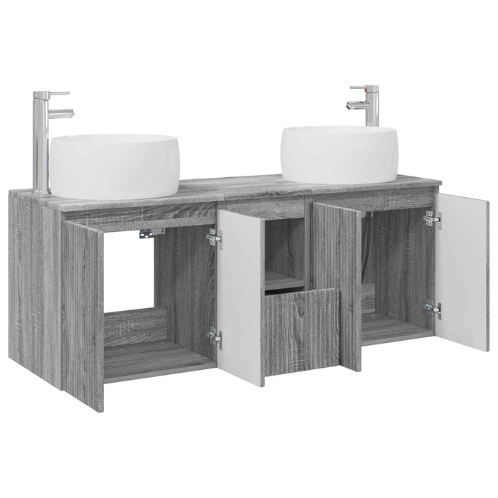 Set dulap baie 3 buc. Sonoma gri 49,5 x 44,5 x 66 cm WALTI