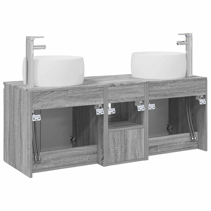 Set dulap baie 3 buc. Sonoma gri 49,5 x 44,5 x 66 cm WALTI